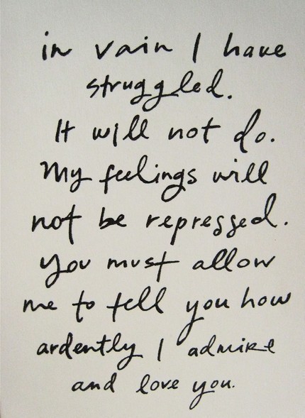 Mr Darcy Quote
